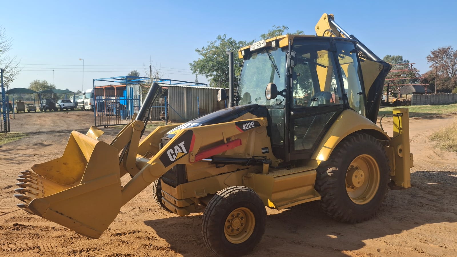 CAT 422E TLB Backhoe Loader Maintained  Neat