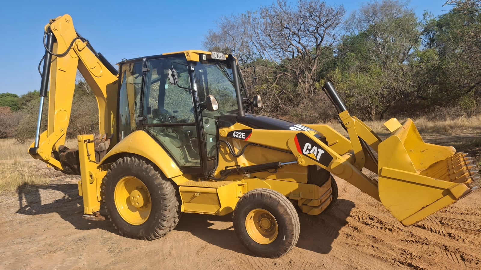 CAT 422E TLB Backhoe Loader Maintained  Neat